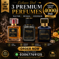 Balaaj Perfumes – 3 Premium Perfumes Deal | Sultan, Wisaal & Hoorain